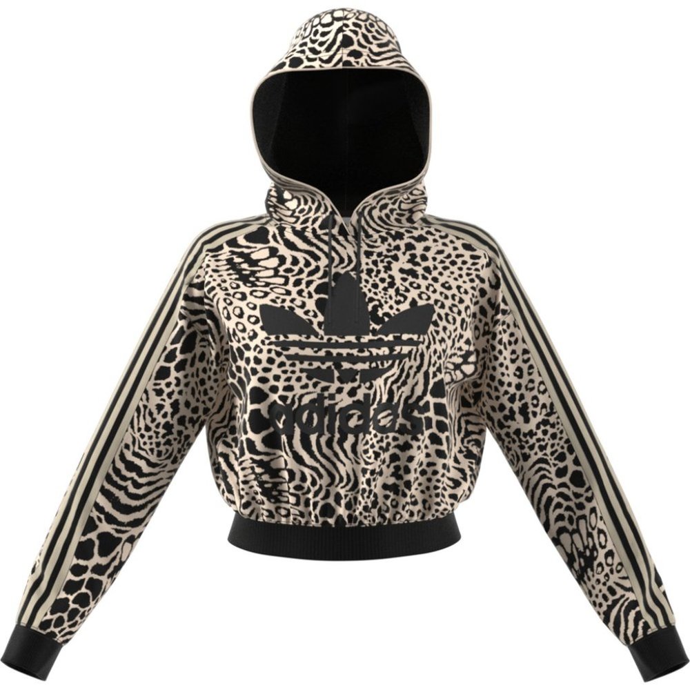 adidas Originals Leopard Allover Print Sweatshirt - Size XL
